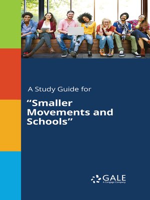 cover image of A Study Guide for "Smaller Movements and Schools"